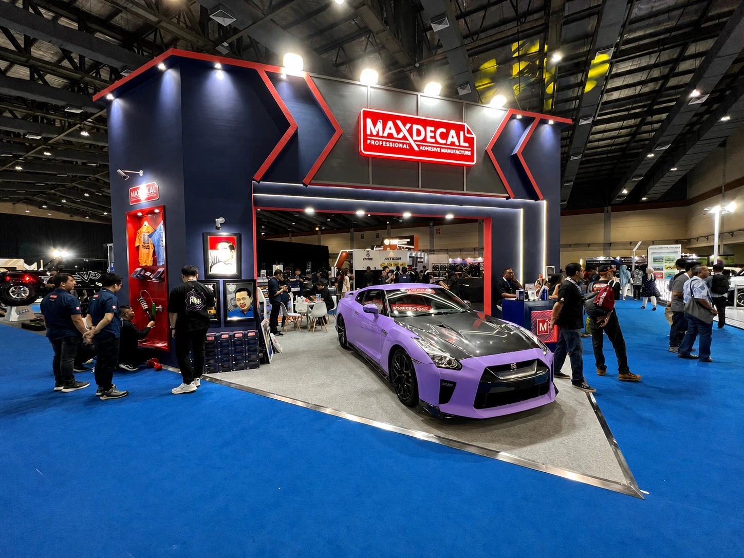 MAXDECAL trade-show booth