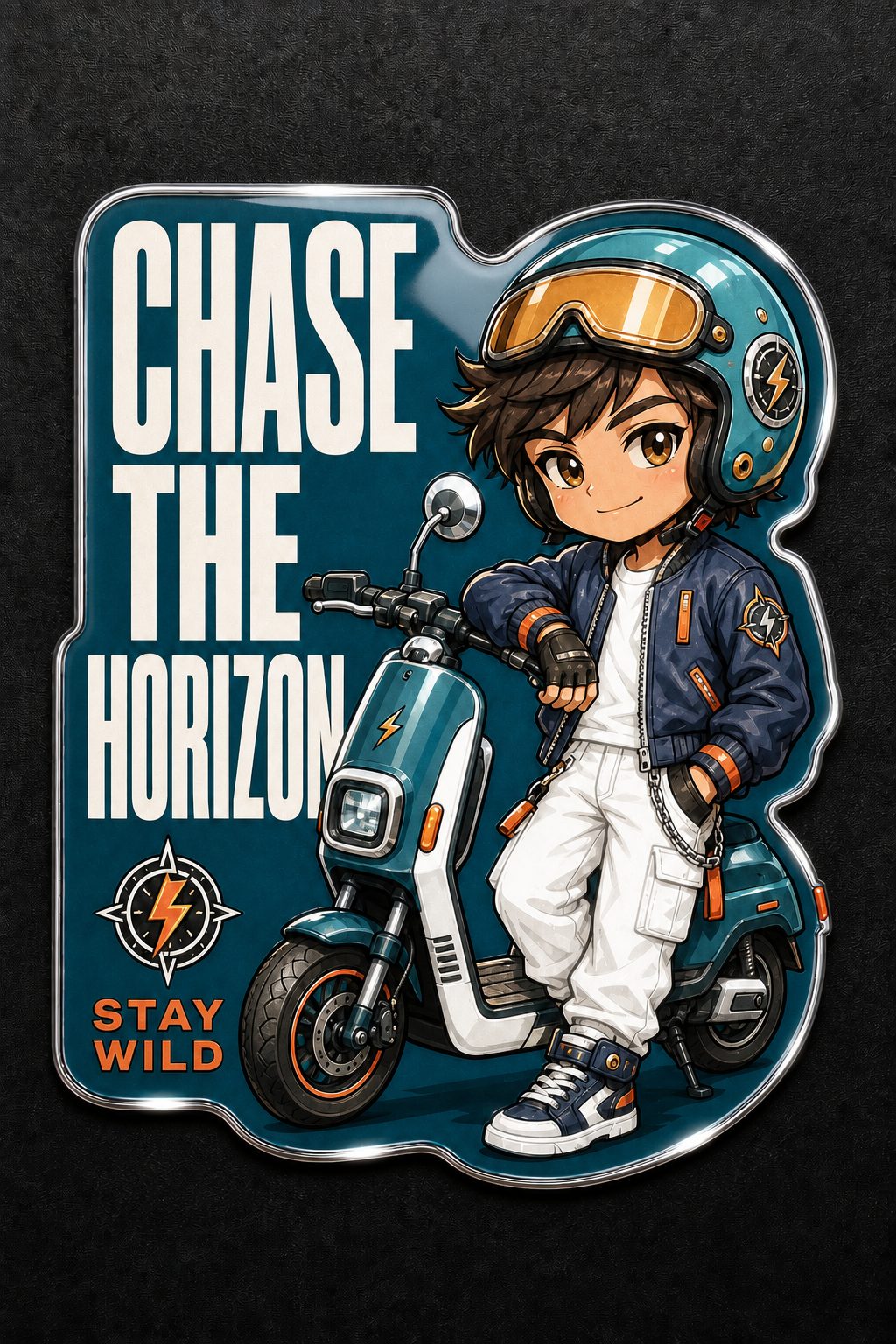CHASE THE HORIZON — BRIGHT CHROME