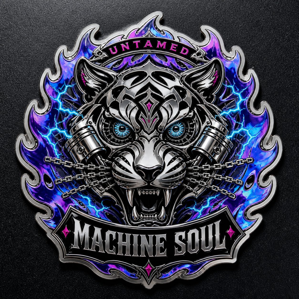UNTAMED MACHINE — BRIGHT CHROME